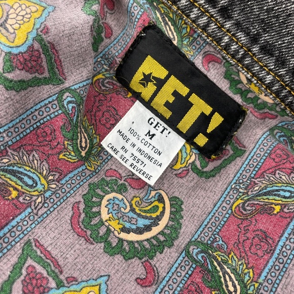 Vintage Embroidered Grey Denim Jacket - Picture 3 of 8